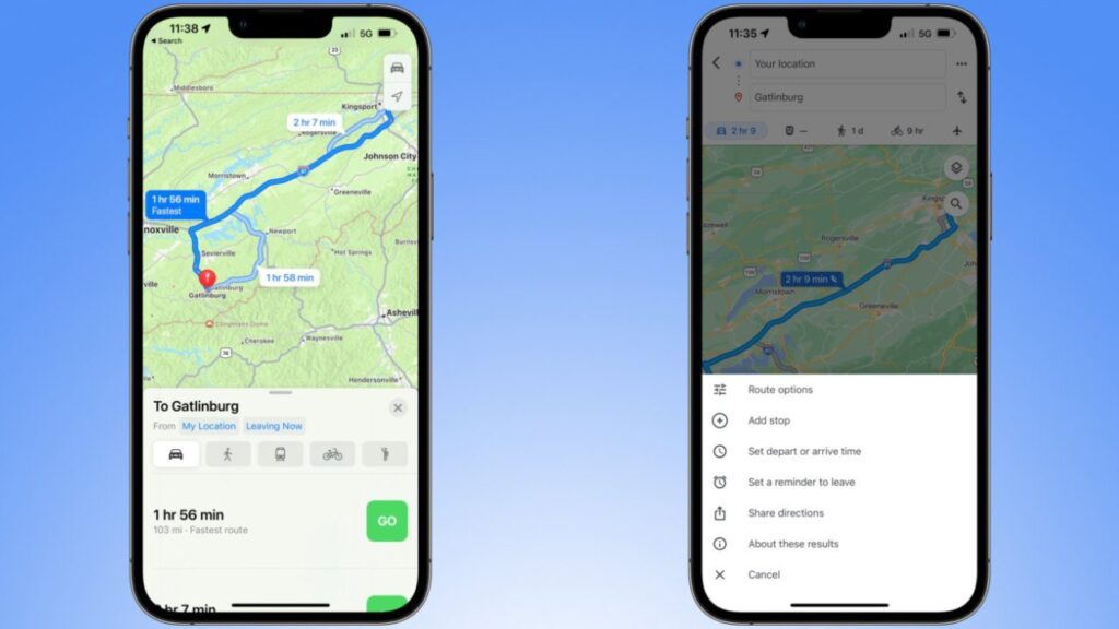 How to Navigate With Apple Maps and Google Maps